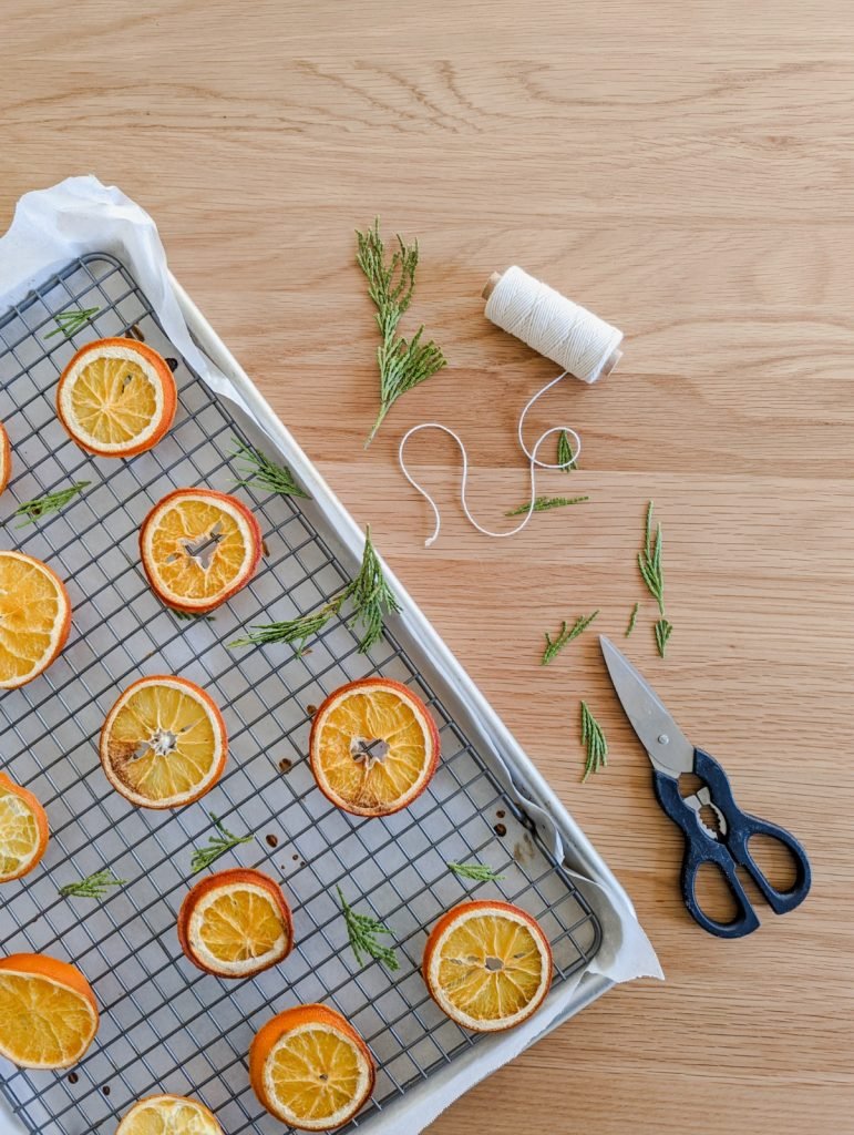 dried orange slices garland diy